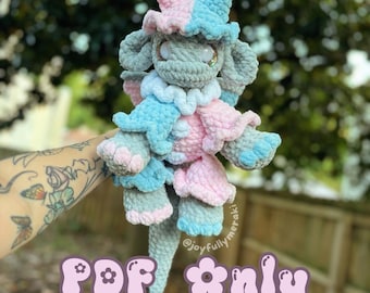 Hermes the Jester Clown Drache Amigurumi Häkelanleitung für PDF-Dateien