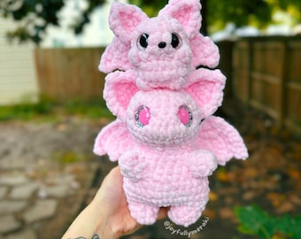 Athena und Artemis die Fledermaus Amigurumi Häkelanleitung PDF Digital Pattern Bundle