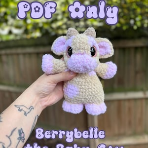 Baby Cow Amigurumi Crochet PDF Digital Pattern