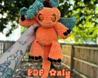 PumpKing the Dragon Amigurumi Häkelanleitung für PDF-Dateien