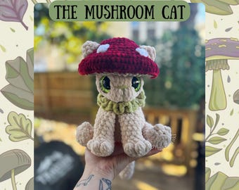 Kinoko die Pilzkatze Amigurumi Häkelanleitung für PDF-Dateien