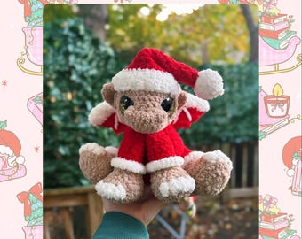 Weihnachtsmannkrallen der Drache Amigurumi PDF Digital Häkelanleitung, Weihnachten