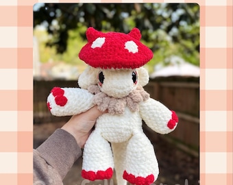 Pilz Drache Amigurumi PDF Digital Häkelanleitung