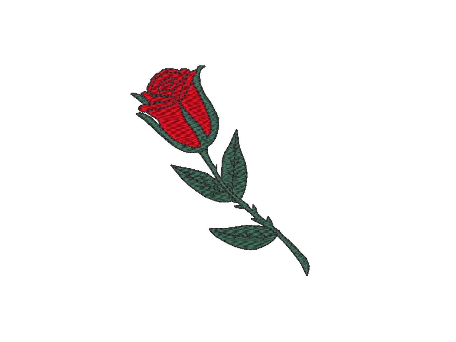 Rose Embroidery Design 8 Sizes SMALL MEDIUM LARGE Extra Etsy