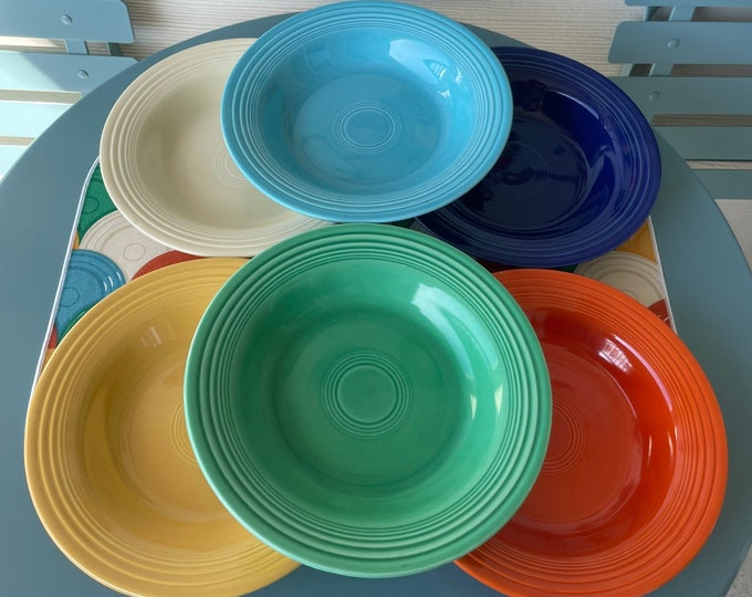 One Vintage OLD Fiestaware Divided Compartment Plate 103/8 1930s1940s