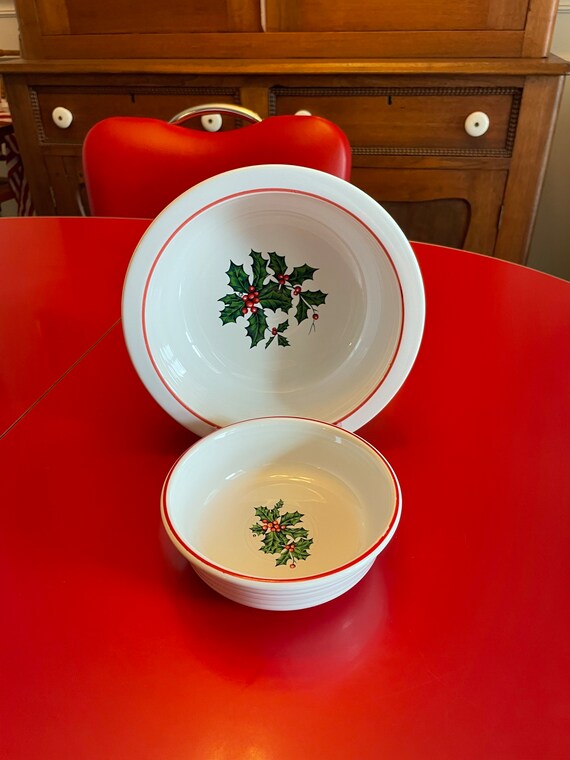 Fiesta fiestaware Holiday christmas Fiesta / Serving Bowl Etsy