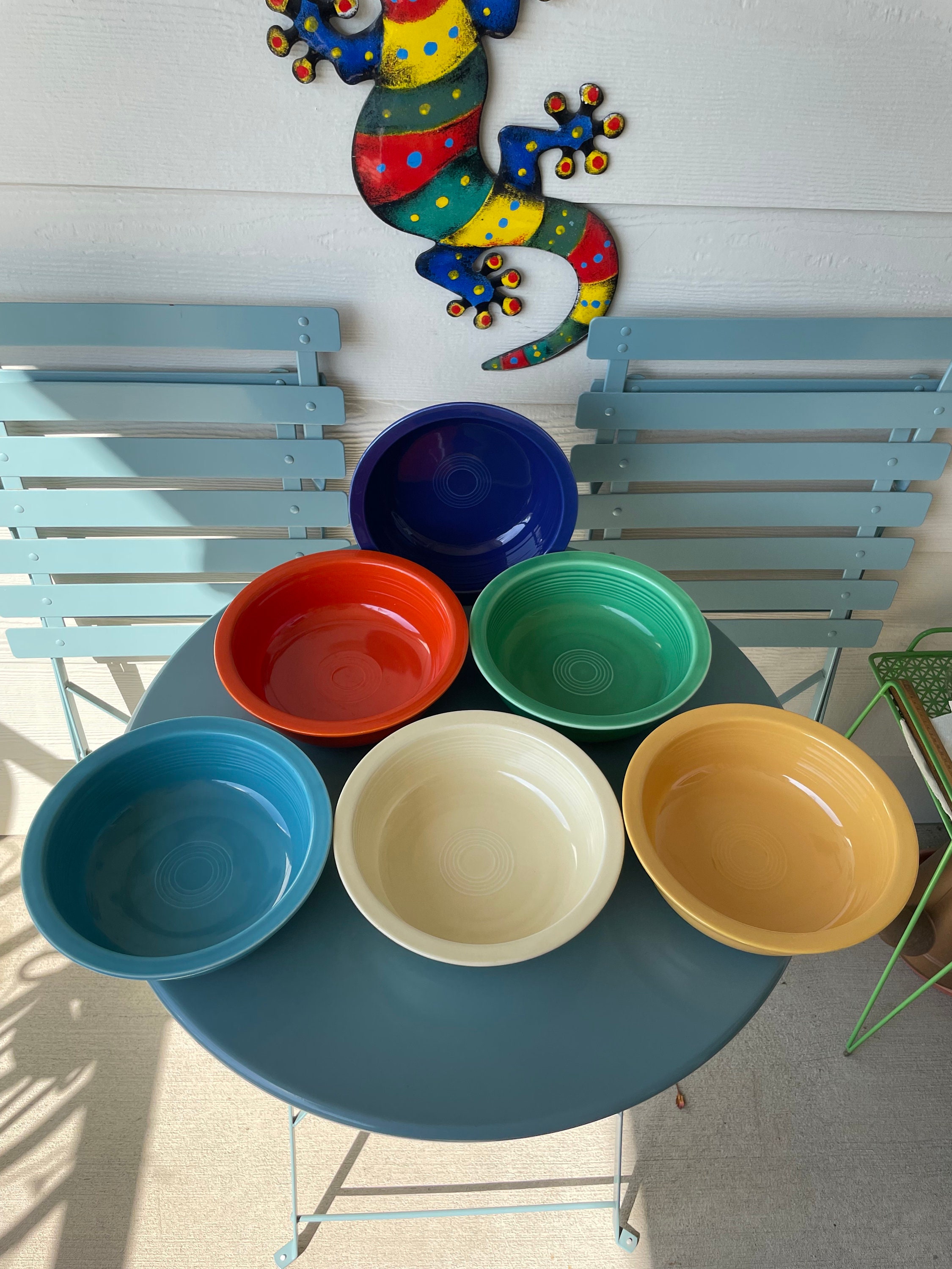 Vintage Fiesta Fiestaware Light Bulb Plate Vintage Fiesta 15” Chop