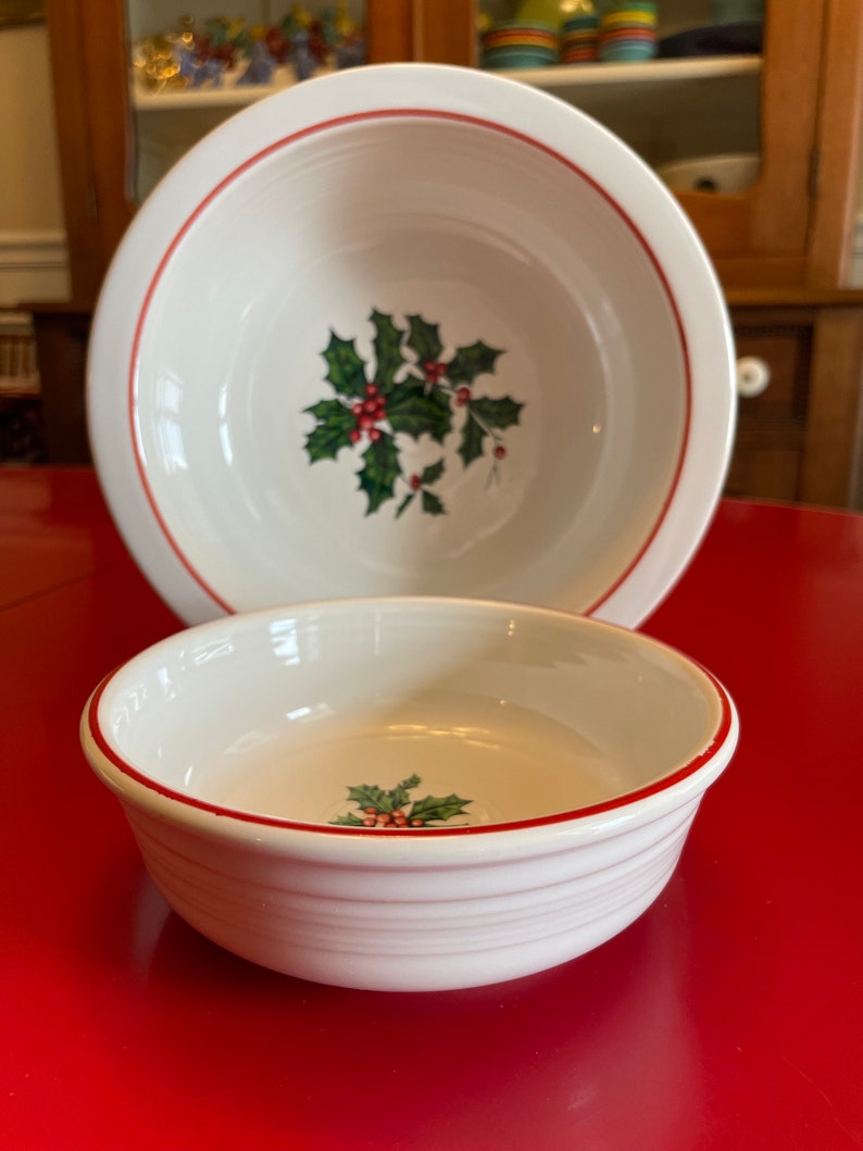 Fiesta fiestaware Holiday christmas Fiesta / Serving Bowl Etsy