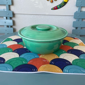 Vintage Fiesta fiestaware Kitchen Kraft LARGE Covered Casserole in GREEN Etsy