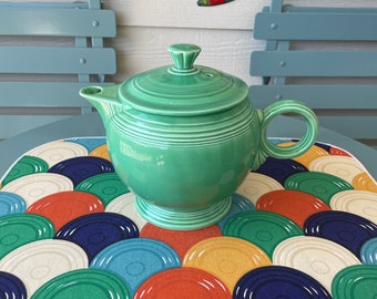 Vintage Fiesta (Fiestaware) Large Teapot in Original GREEN