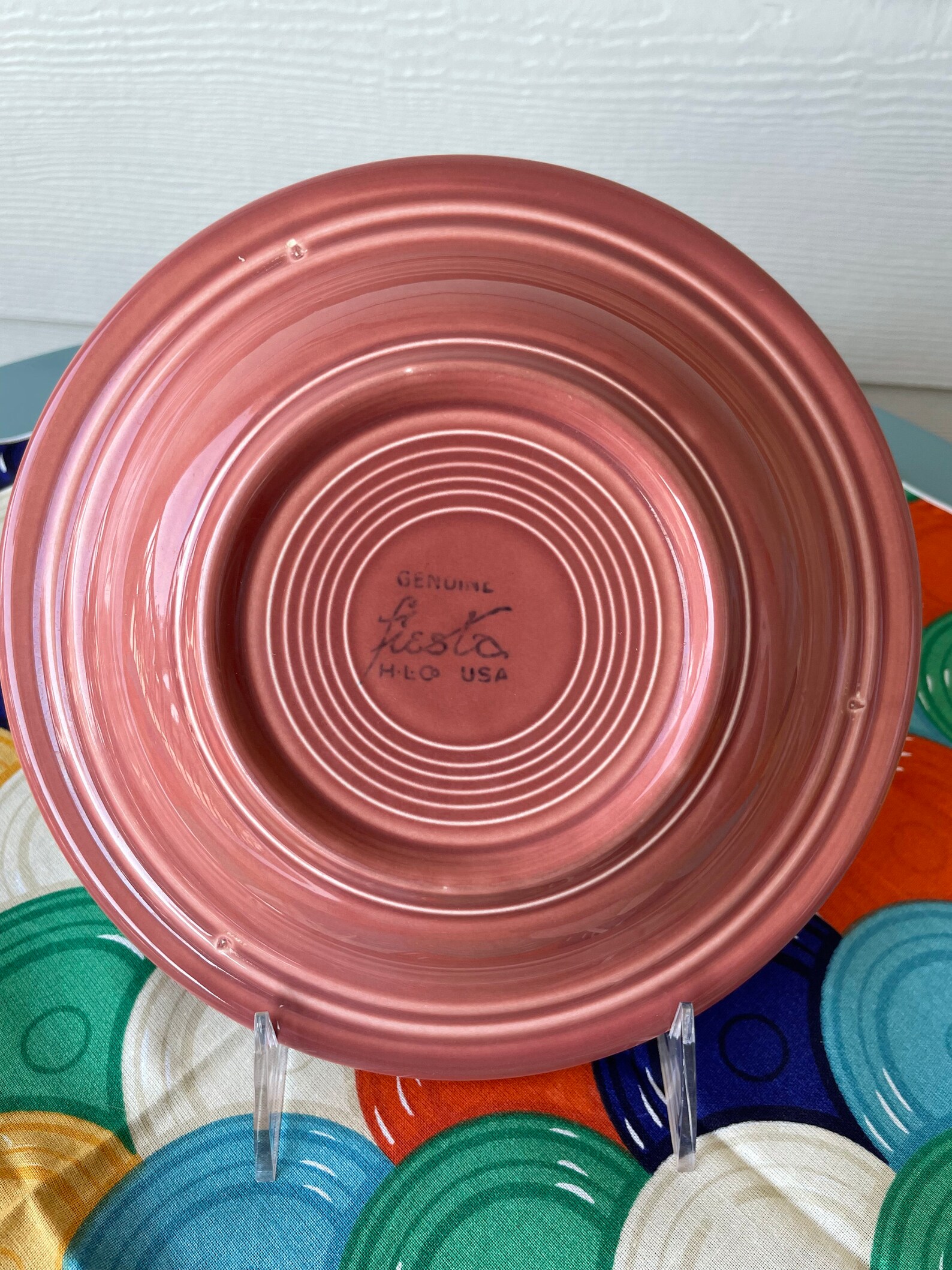 Vintage Fiesta Fiestaware Deep Plate / Choice of 6 Colors Etsy