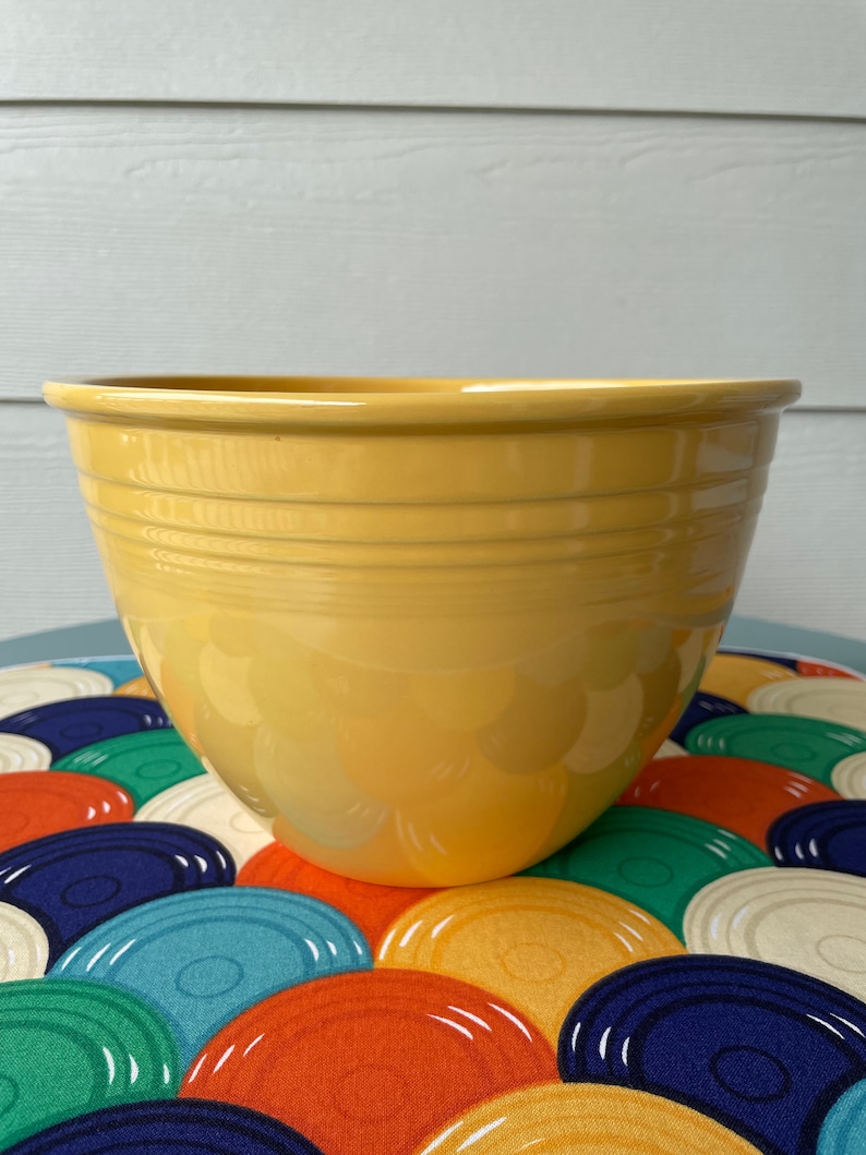 Vintage Fiesta Fiestaware Nested Mixing Bowl 5 / in YELLOW Etsy