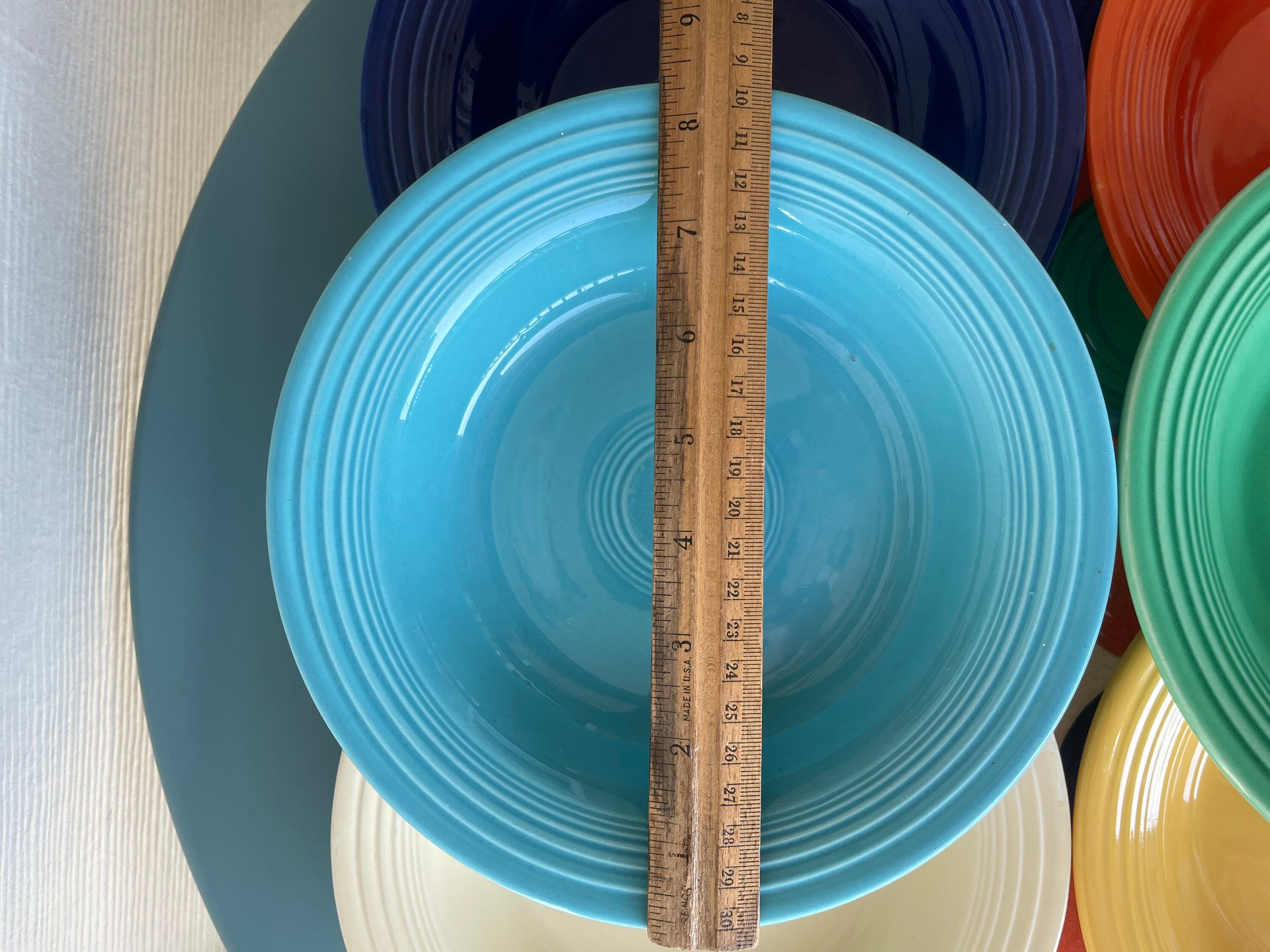 Vintage Fiesta (fiestaware) Deep Plate / Original Six (6) Colors