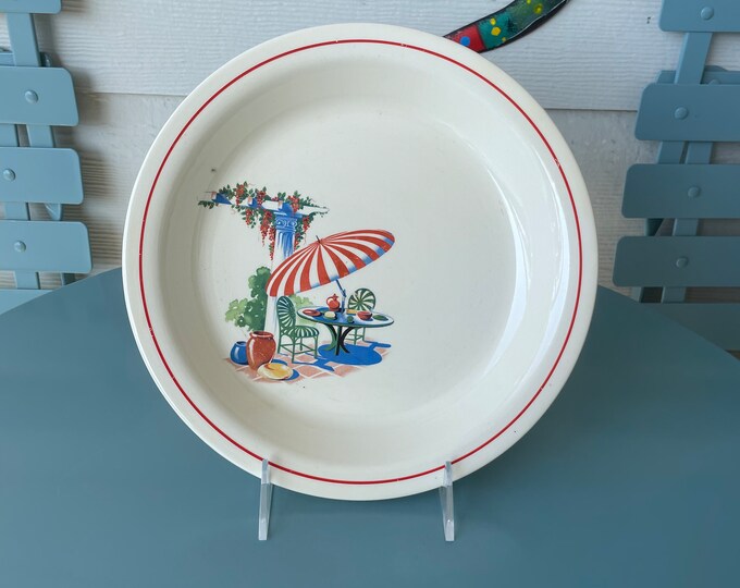 Vintage Kitchen Kraft Oven Serve homer Laughlin Pie Plate / SUN PORCH Etsy
