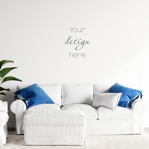 Blank Wall Mockup, Empty Wall Mockup, Modern Interior Wall Mockup, Living Room Wall Mockup, Wall Mockup