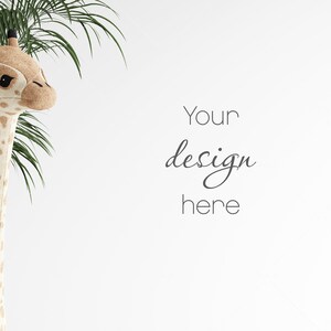 Blank Wall Mockup Nursery, Modern Kids Room Mockup, Children&#39;s Room Mockup, Empty Wall Nursery Interior Mockup, Minimalist Nursery Mockup