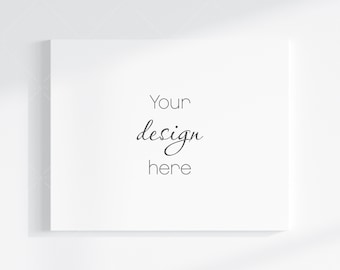 5x4 Canvas Mockup, Horizontal Landscape, Smart Object (PSD, JPG)