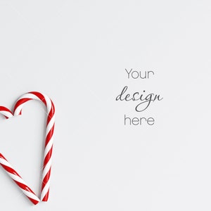 Christmas Flat Lay Mock Up JPG, Styled Wooden Background With Christmas Decor