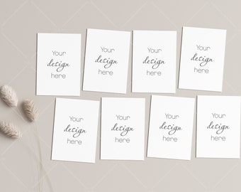 5x7 Card Mockup, Invitation Template (PSD, JPG, PNG)