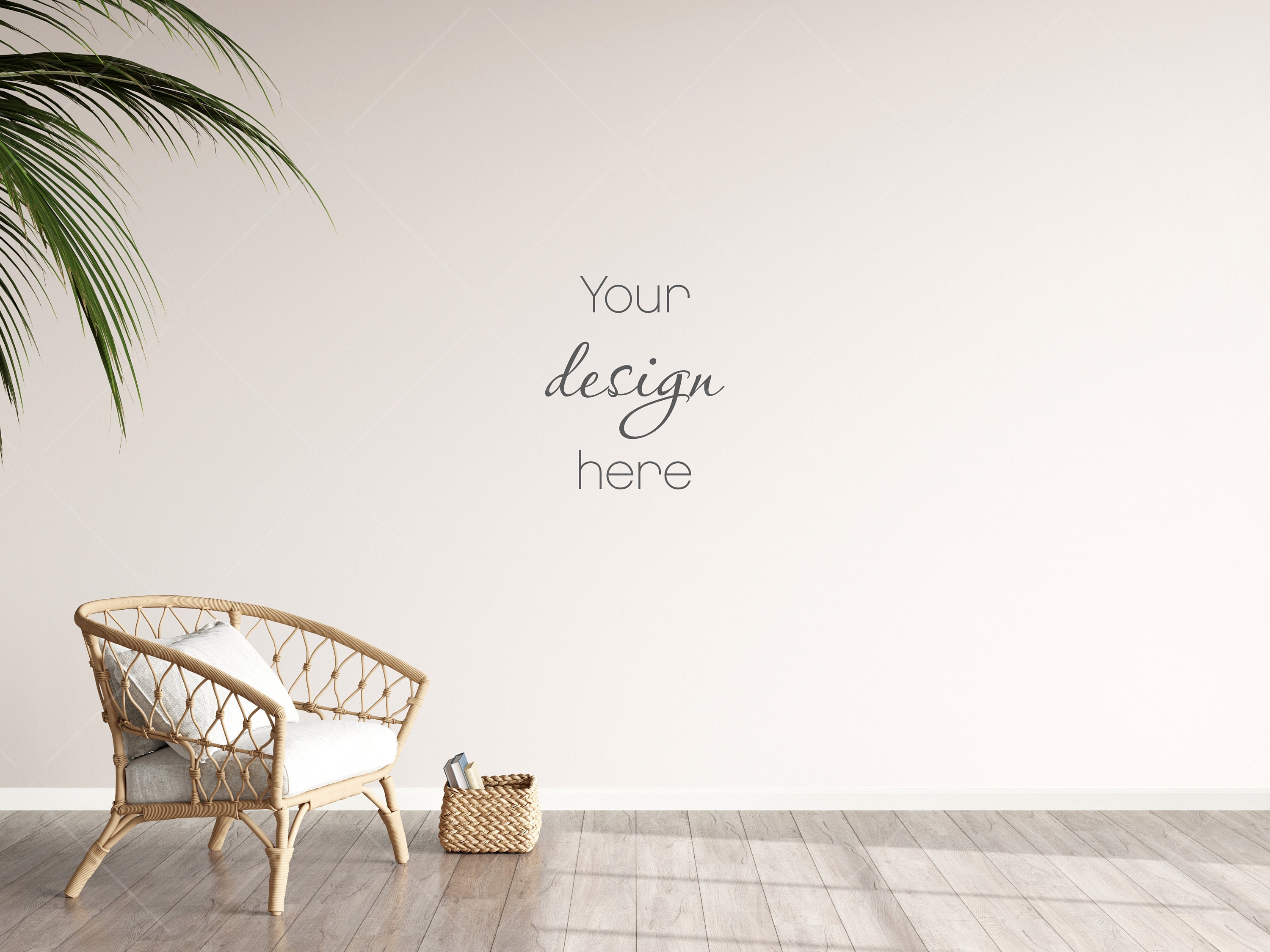Blank Wall Mockup Empty Wall Mockup Modern Interior Wall - Etsy