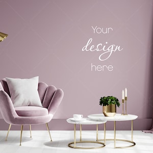 Blank Wall Mockup, Empty Wall Mockup, Modern Interior Wall Mockup, Living Room Wall Mockup, Wall Mockup