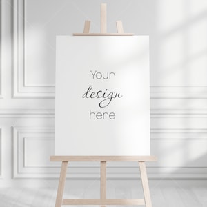 Easel Sign Mockup 3x4, Wedding Sign Mockup, Welcome Sign Mockup, Easel Mockup, Seating Chart Mockup, Baby Shower Mockup, PSD Mockup