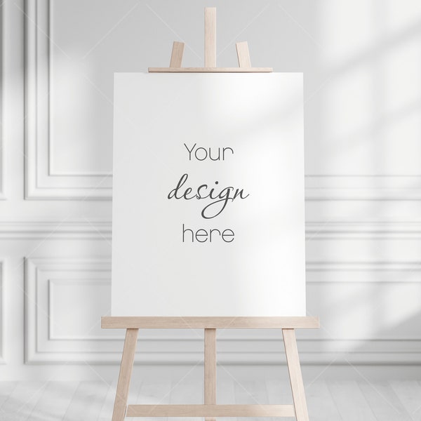 Easel Sign Mockup 3x4, Wedding Sign Mockup, Welcome Sign Mockup, Easel Mockup, Seating Chart Mockup, Baby Shower Mockup, PSD Mockup