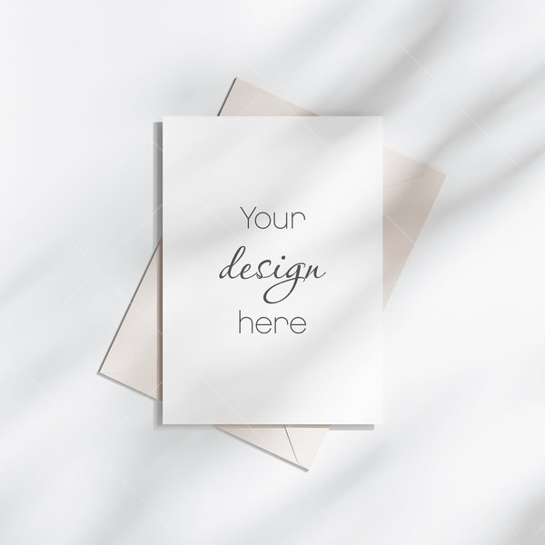 Invitation Mockup 5x7, Boho Card Mockup, Greeting Card Mockup, Wedding Stationery Mockup