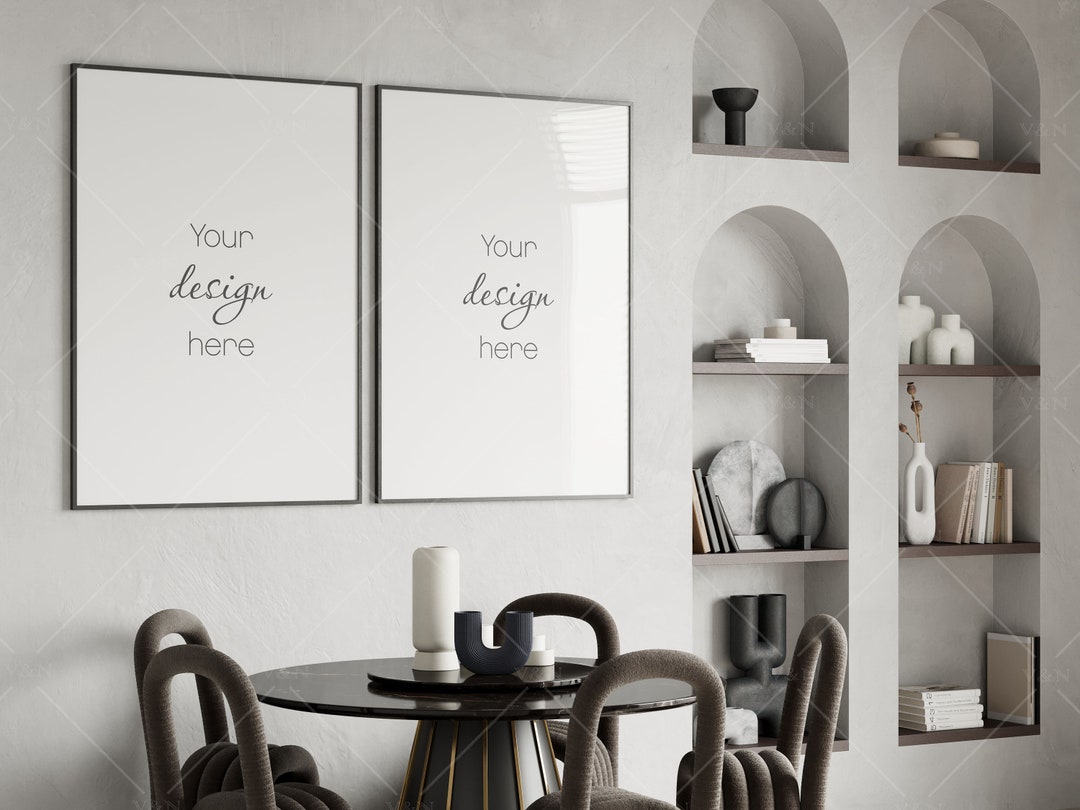 Dining Room Frame Mockup, Interior Poster Mockup (PSD & JPG) - Etsy