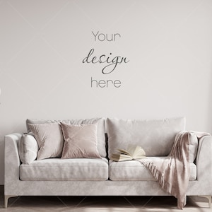 Blank Wall Mockup, Empty Wall Mockup, Modern Interior Wall Mockup, Living Room Wall Mockup, Wall Mockup