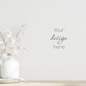 Blank Wall Mockup, Empty Wall Mockup, Modern Interior Wall Mockup, Living Room Wall Mockup, Wall Mockup