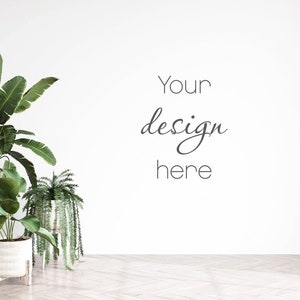 Blank Wall Mockup, Empty Wall Mockup, Modern Interior Wall Mockup, Living Room Wall Mockup, Wall Mockup