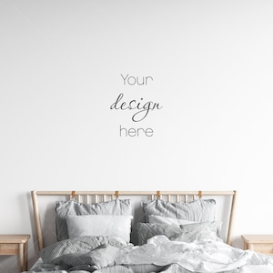 Bedroom Wall Mockup, Blank Wall Mockup, Empty Wall Mockup, Modern Interior Wall Mockup, Wall Mockup