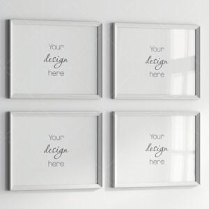 Gallery Wall Mockup, Frame Mockup, Poster Frame Mockup, Photo Frame Mockup, PSD JPG