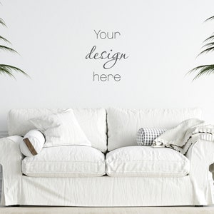 Blank Wall Mockup, Empty Wall Mockup, Modern Interior Wall Mockup, Living Room Wall Mockup, Wall Mockup