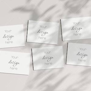 Maquette de 6 cartes 5x7, maquette d’invitation, maquette de carte Boho