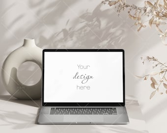 Minimalistisches Laptop-Modell, Innengeräte-Modell (PSD JPG PNG)