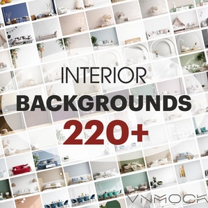 Mockup Mega Bundle - Interior Background JPG, Blank Wall Mockup, Living Room, Nursery, Kids Room, Kitchen, Christmas, Halloween, Bedroom