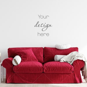 Blank Wall Mockup, Empty Wall Mockup, Modern Interior Wall Mockup, Living Room Wall Mockup, Wall Mockup