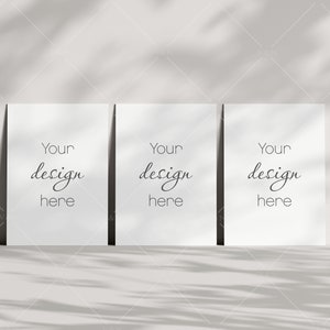 Minimalistische Karte Mockup 5x7, Boho Einladung Mockup, Grußkarte Mockup