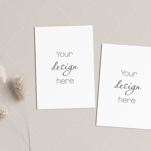 Grußkarte Mockup 5x7, Einladung Mockup, Karte Mockup