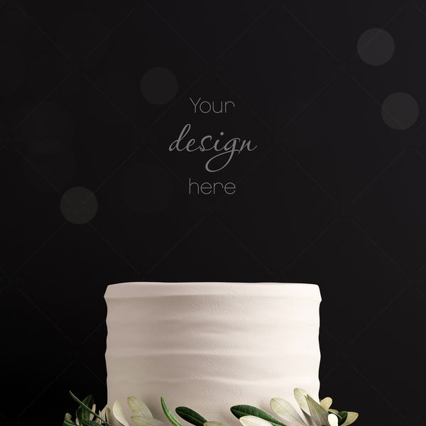 Cake Topper Mockup, Birthday/Wedding Cake Mockup, Digital JPEG File