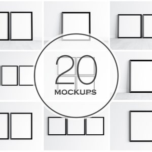Black Frame Mockup Bundle, PSD JPG