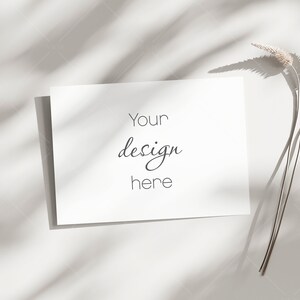 Karte Mockup 5x7, Einladung Mockup, Grußkarte Mockup, Hochzeit Briefpapier Mockup, Horizontale Karte Mockup