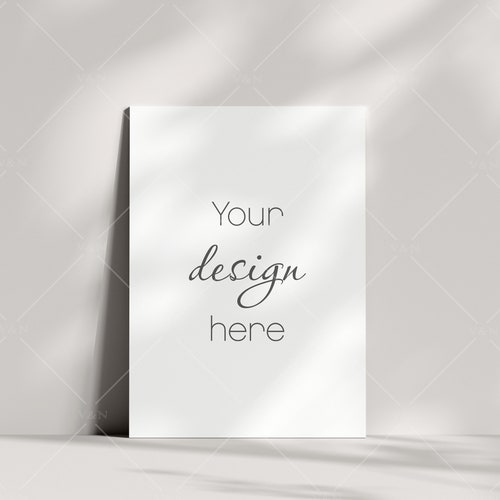 Boho Card Mockup 5x7, Invitation Mockup (Digital Download)
