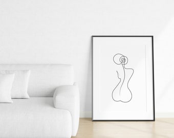 Minimalistyczna czarna rama do salonu, makieta plakatu A1 (plik PSD)
