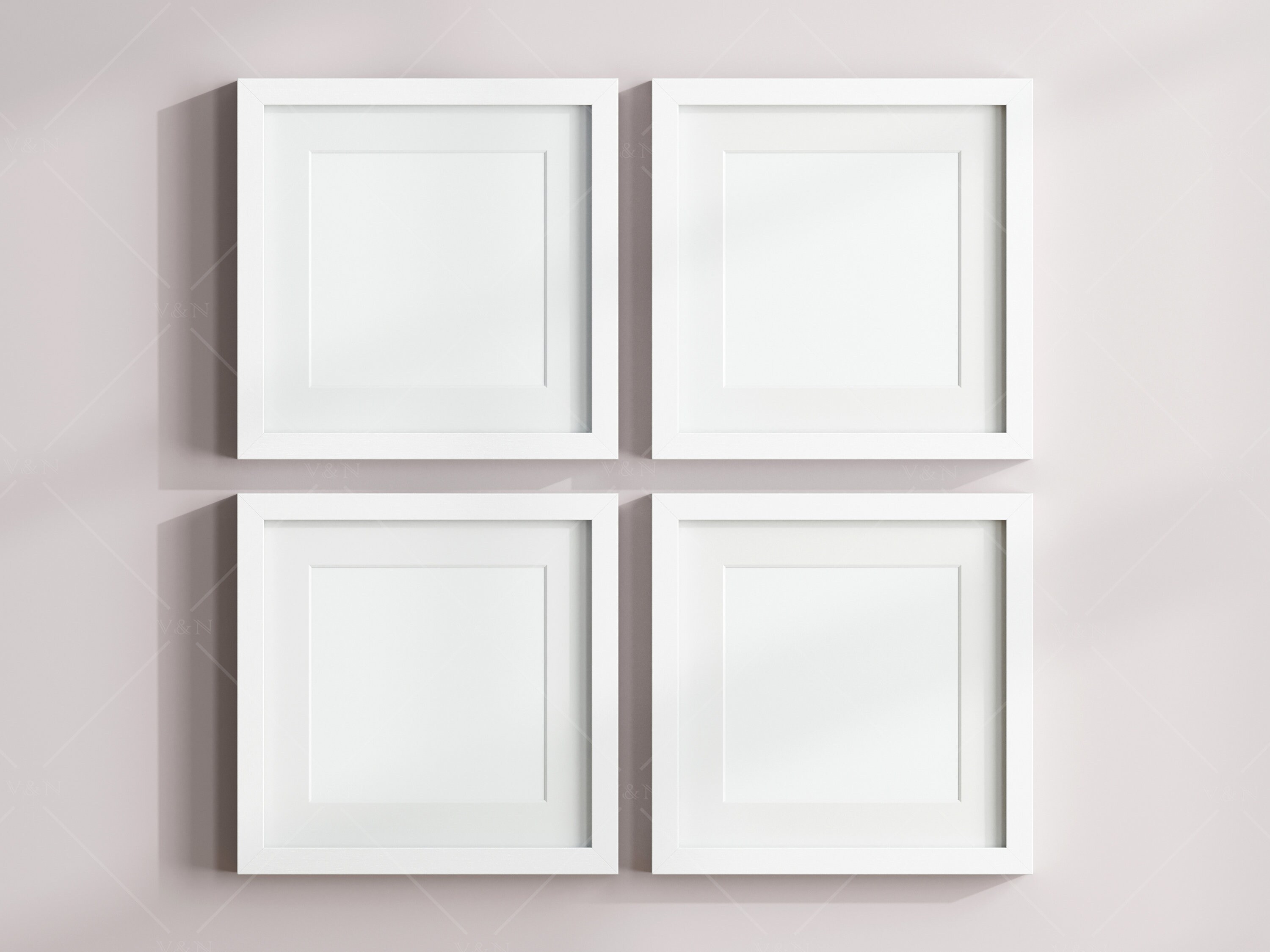 Four Square Frames Mockup, Poster Mockup (PSD JPG PNG) - Etsy