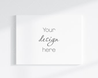 4x3 Horizontal Canvas Mockup, Landscape, Smart Object (PSD, JPG)