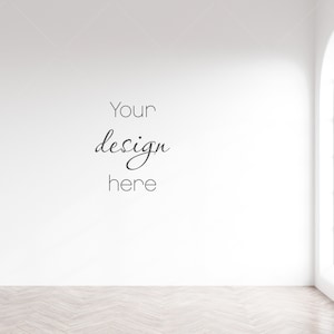 Blank Wall Mockup, Empty Wall Mockup, Modern Interior Wall Mockup, Living Room Wall Mockup, Wall Mockup