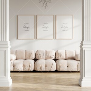 Frame Mockup in Modern Interior Room, Poster Mockup, PSD JPG